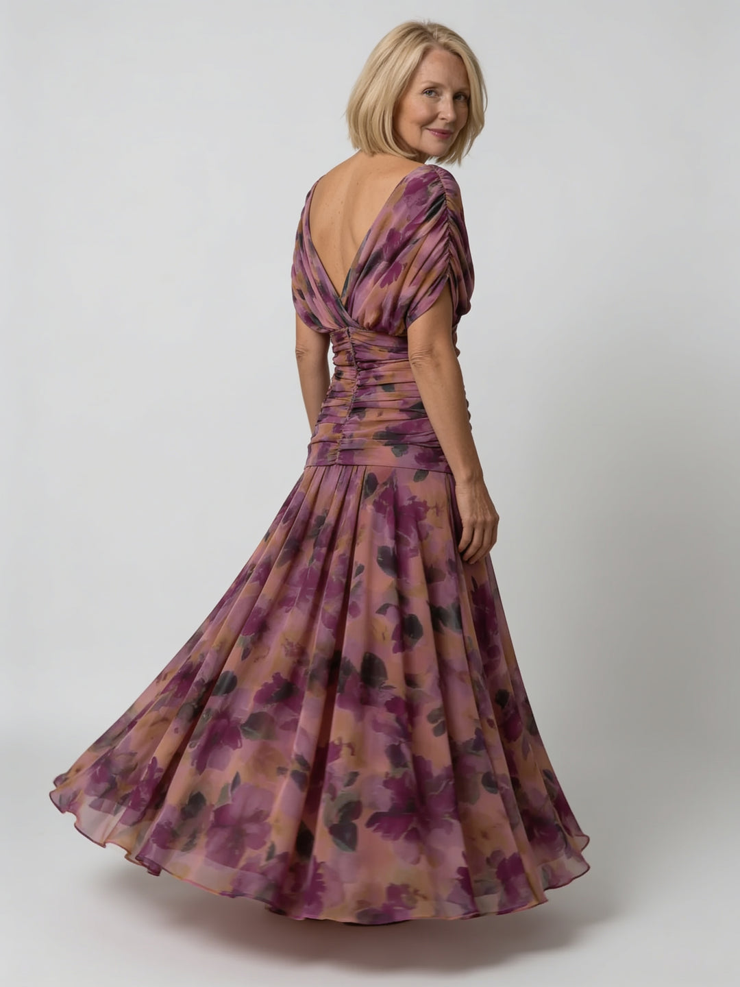 Rosalind | Off Shoulder Draped Midi Dress