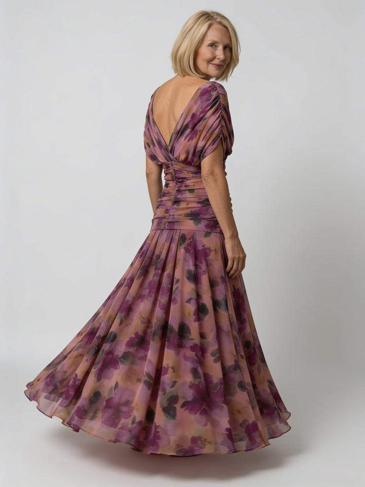 Rosalind | Off Shoulder Draped Midi Dress