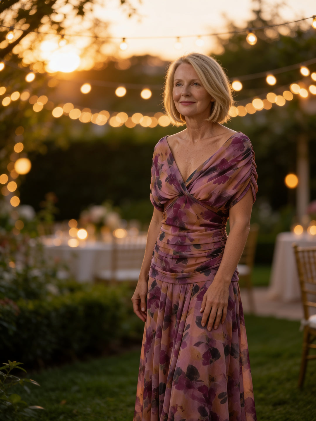 Rosalind | Off Shoulder Draped Midi Dress