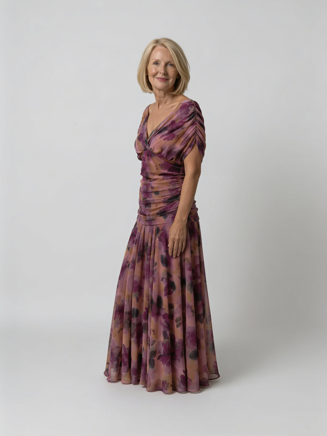 Rosalind | Off Shoulder Draped Midi Dress